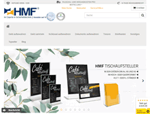 Tablet Screenshot of hmf-shop.de